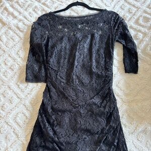 Black lace dress